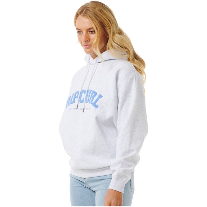 2024 Rip Curl Mujer Sudadera Con Capucha Varsity 08HWFL - Grey Marle